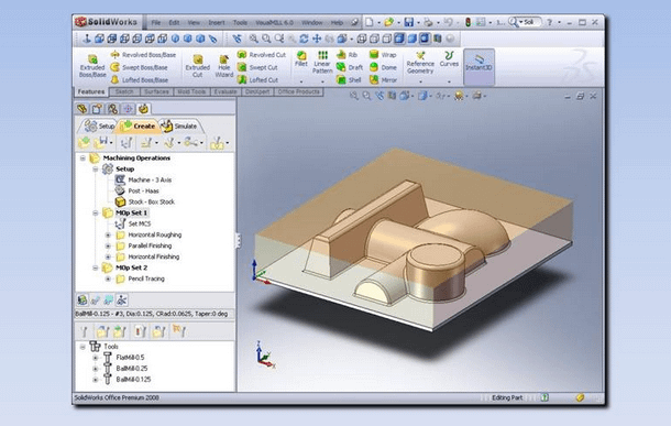 VisualMill for SolidWorks (適合已有 SolidWorks 軟體使用者)